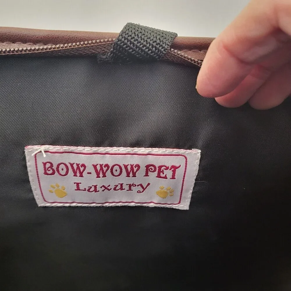 Bow-Wow Pet Carrier Large 15” x 12” x 8” Pets Up to 22lbs Blue Corduroy Unused